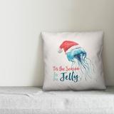 The Holiday Aisle® Elizabeth Tis the Season to Be Jelly Throw Pillow Polyester/Polyfill blend | 18 H x 18 W x 1.5 D in | Wayfair