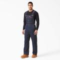 Dickies Men's Classic Bib Overalls - Rinsed Indigo Blue Size 32 (DB100)