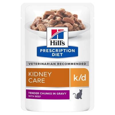 48 x 85g k/d Kidney Care mit Rind Hill's Prescription Diet Katzenfutter nass