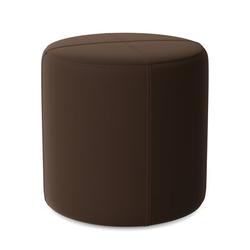 Red Barrel Studio® Porthleven 18" Round Standard Ottoman in Brown | 18 H x 18 W x 18 D in | Wayfair C081883AD9BA4CDFA65D3C3C8206620A