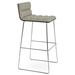 sohoConcept Corona Bar & Counter Stool Upholstered/Leather/Metal/Faux leather in Black | 36.5 H x 16.5 W x 20.5 D in | Wayfair CORCOMWRBR-01