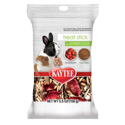Kaytee Treat Stick with Superfoods Strawberry & Flax Seed, 5.5 oz.