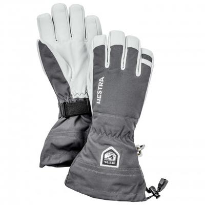 Hestra - Army Leather Heli Ski 5 Finger - Handschuhe Gr 8 grau