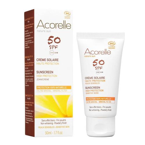 Acorelle – nature sun LSF50 Sonnencreme Gesicht Sonnenschutz 50 ml