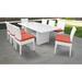 Lark Manor™ Amija 9 Piece Patio Dining Set w/ Cushions Metal in White | 30 H x 79 W x 40.5 D in | Wayfair DDB354FBB51C48FDB73B28A2F5AF78AA