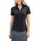 Women's Black Richmond Spiders Vansport Micro-Waffle Mesh Polo