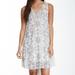 Free People Dresses | Free People Tea Combo Dress Xs | Color: Blue/Cream | Size: Xs