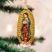 Old World Christmas Our Lady of Guadalupe Hanging Figurine Ornament Glass in Yellow | 5 H x 2.5 W x 1 D in | Wayfair 10192