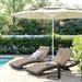 Lark Manor™ Anastase 80" Long Reclining Sun Chaise Lounge Set w/ Cushions & Table in Brown | 16 H x 31 W x 80 D in | Outdoor Furniture | Wayfair
