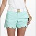 Lilly Pulitzer Shorts | Lilly Pulitzer Buttercup Short Glenda Green Check | Color: Blue/Green | Size: 00