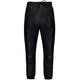 Men's Real Leather Trousers Black Nappa Sweat Track Pant Zip Jogging Bottom Sport 38