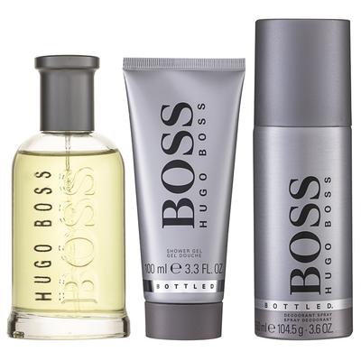 Hugo Boss Bottled EDT Geschenkset EDT 100 ml + 100 ml Duschgel + 150 ml Deodorant Spray