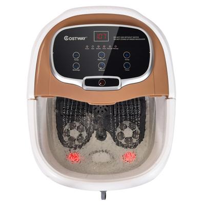 Costway Portable All-In-One Heated Foot Bubble Spa...