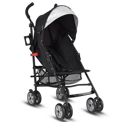 Costway Folding Lightweight Baby Toddler Umbrella Travel Stroller-Black