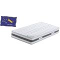 Matelas 80x200 Mémoire de Forme + 23 cm + Poli Lattex Indéformable Ferme + Oreillers Mémoire +