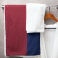 East Urban Home New York Big Football Stripes Microfiber Bath Towel Polyester in Red | 30 W in | Wayfair 011DDB0A0F234B3796BC10635E5789B9