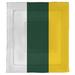 East Urban Home College Stripes Waco Football Microfiber Single Reversible Comforter Polyester/Polyfill/Microfiber in Green | Wayfair