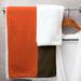 East Urban Home Cleveland Throwback Football Stripes Microfiber Bath Towel Polyester in Orange/Brown | 30 W in | Wayfair