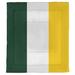 East Urban Home College Stripes Waco Football Microfiber Single Reversible Comforter Polyester/Polyfill/Microfiber in Green/White | Wayfair