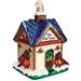 Old World Christmas Our New Home Hanging Figurine Ornament Glass in Yellow | 4.5 H x 3 W x 3 D in | Wayfair 20052