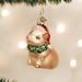 Old World Christmas Holly Pig Hanging Figurine Ornament Glass in Brown | 3 H x 2.25 W x 1.5 D in | Wayfair 12420