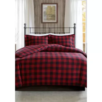 Now For The Woolrich Black Red, Red And Black Duvet Cover Cotton