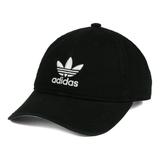 Women's adidas Originals Black Pre-Curve Washed Adjustable Hat