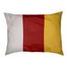 East Urban Home La Warrior College Outdoor Dog Pillow Metal in Red/White/Yellow | 6.5 H x 40 W x 30 D in | Wayfair 453C60D776044B0198A7ED71C893C174