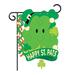 Breeze Decor St. Pat's 3D Decorative 2-Sided Polyester 19 x 13 in. Garden Flag in Green | 18.5 H x 13 W in | Wayfair TG-SA-G-102021-AP-P2-D-IM04-TG