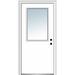 Verona Home Design 0.5 Lite Flush Steel Prehung Front Entry Doors Metal | 81.75 H x 30 W x 6.56 D in | Wayfair ZZ365353L