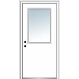 Verona Home Design 0.5 Lite Flush Steel Prehung Front Entry Doors Metal | 81.75 H x 30 W x 6.56 D in | Wayfair ZZ365353R