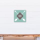 Isabelle & Max™ Mcleod Tribal Personalized Monograms Canvas in Blue | 12 H x 12 W x 1.25 D in | Wayfair E8DF552DBD25497CBCA9DBB89744430D