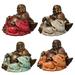 World Menagerie 4 Piece Barview Relaxing Buddha Set Resin | 3.5 H x 16 W x 4.5 D in | Wayfair C75AEC33941C4A21AAB43605CD47C3BA