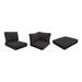 High Back Cover Set for VENICE-10g in Black - TK Classics CK-HB-VENICE-10g-BLACK