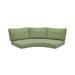 Covers for High-Back Curved Armless Sofa Cushions 6 inches thick in Cilantro - TK Classics 020CK-HB-CURVED-CILANTRO