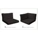 Cushion Set for BELLE-07a in Black - TK Classics CUSHIONS-BELLE-07a-BLACK
