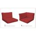 Cushion Set for BELLE-07c in Terracotta - TK Classics CUSHIONS-BELLE-07c-TERRACOTTA