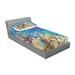 East Urban Home Barrier Reefs Covered Sea w/ Lagoon & Zebra fish Anemone fish Picture Sheet Set Microfiber/Polyester | Wayfair