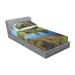 East Urban Home Hobbit Land Village House By Lake w/ Stone Bridge Farmhouse Cottage New Zealand Sheet Set Microfiber/Polyester | Wayfair