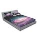 East Urban Home Spiral Galaxy in Outer Space Andromeda Nebula Star Dust Universe Astronomy Sheet Set Microfiber/Polyester | Wayfair