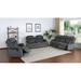 Red Barrel Studio® Aoun 3 Piece Reclining Living Room Set Polyester in Brown/Gray | 39 H x 87 W x 30 D in | Wayfair Living Room Sets