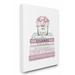 Stupell Industries Fashion Designer Flower Bookstack White - Graphic Art Print Canvas/Metal in Pink | 40 H x 30 W x 1.5 D in | Wayfair