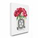 Stupell Industries 'Fashion Designer Rose Flower Glass Red' Textual Art Canvas in Pink | 30 H x 24 W x 1.5 D in | Wayfair agp-232_cn_24x30