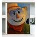 August Grove® Scarecrow by Kyle Banner 9.0 H x 12.0 W x 1.0 D in brown/gray/orangeWood | 9" H x 12" W x 1" D | Wayfair