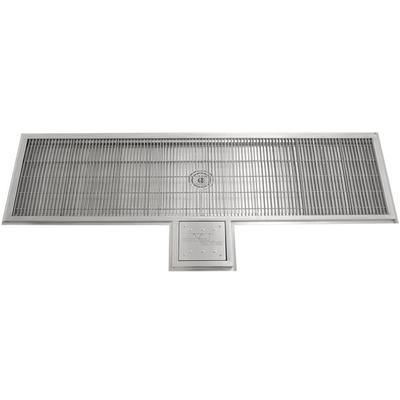 Eagle Group WTFT-1596-SG Cool Trough 15" x 96" Water Tempering System with Stainless Steel Grating