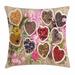 East Urban Home Floral Indoor/Outdoor 26" Throw Pillow Cover Polyester | 26 H x 26 W x 0.1 D in | Wayfair 07F90725B87449AB89D958CD39C753E8