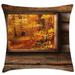 East Urban Home Fall Foliage View Indoor/Outdoor 40" Throw Pillow Cover Polyester | 40 H x 40 W x 0.1 D in | Wayfair