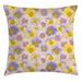 East Urban Home Floral Indoor/Outdoor 36" Throw Pillow Cover Polyester | 36 H x 36 W x 0.1 D in | Wayfair 009379A7F2A5420BAED78AF295E26816