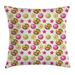 East Urban Home Yummy Candy Rainbow Swirl Lollipop Indoor/Outdoor 36" Throw Pillow Cover Polyester | 36 H x 36 W x 0.1 D in | Wayfair