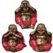 World Menagerie 3 Piece Subedi Wise Buddhas Figurine Set Resin in Red | 4 H x 10 W x 3 D in | Wayfair 389CF9397C5A4AEDADD4474A0FE121A7